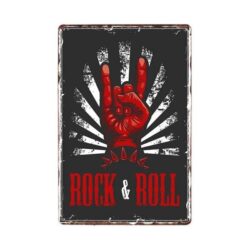 plaque vintage rock
