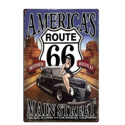 plaque vintage route 66