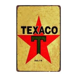 plaque vintage texaco