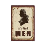 plaque vintage toilette