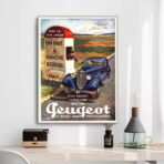 poster peugeot vintage
