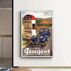 poster peugeot vintage