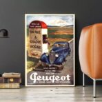 poster peugeot vintage