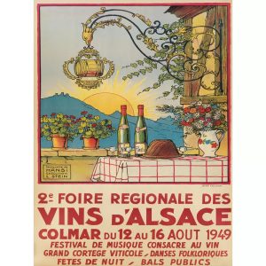 poster vintage alsace