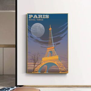 poster vintage eiffel