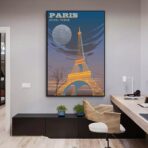 poster vintage eiffel
