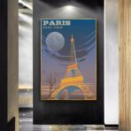 poster vintage eiffel