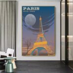 poster vintage eiffel