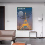 poster vintage eiffel