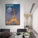 poster vintage eiffel