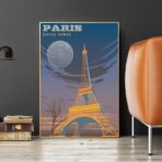 poster vintage eiffel