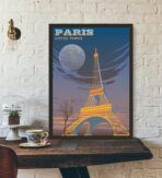 poster vintage eiffel