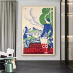 poster vintage grenoble