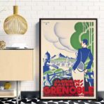 poster vintage grenoble