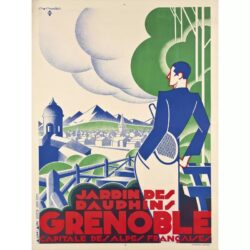 poster vintage grenoble