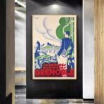 poster vintage grenoble