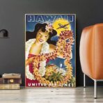 poster vintage hawaii