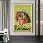 poster vintage torino