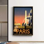 poster vintage ville paris