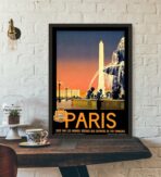 poster vintage ville paris