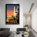 poster vintage ville paris
