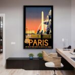 poster vintage ville paris