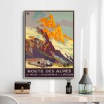 routes des alpes affiche
