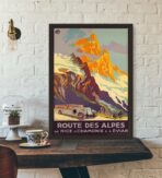routes des alpes affiche