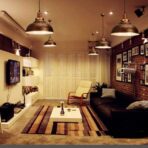 suspension vintage cuivre