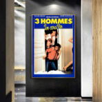 affiche 3 hommes et un couffin