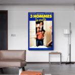 affiche 3 hommes et un couffin