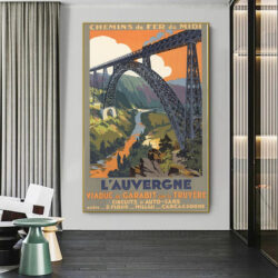 affiche ancienne auvergne