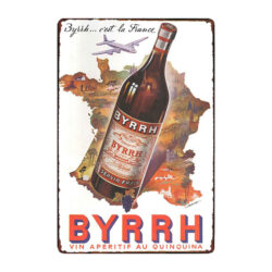 ancienne plaque publicitaire byrrh