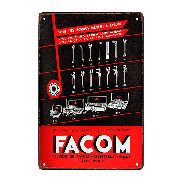 ancienne-plaque-publicitaire-facom ancienne plaque publicitaire facom