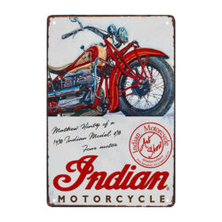 ancienne plaque publicitaire métal indian