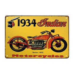 ancienne plaque publicitaire metal indian motorcycles