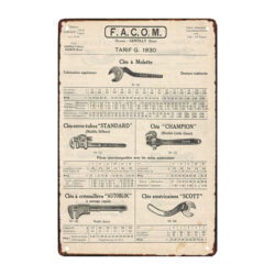 facom plaque publicitaire
