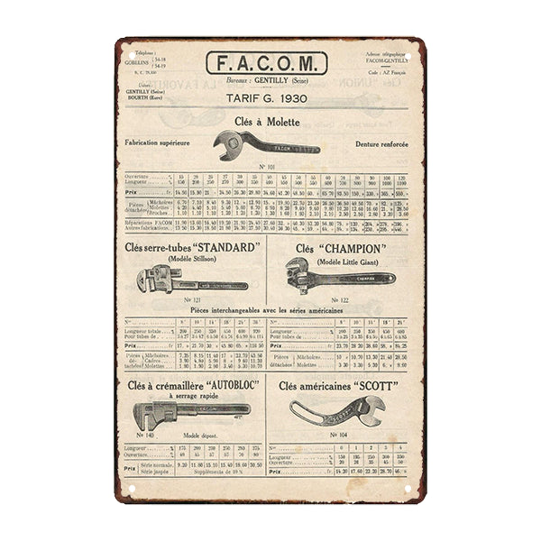facom-plaque-publicitaire facom plaque publicitaire