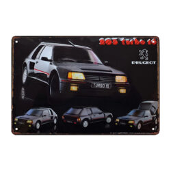 plaque publicitaire 205 turbo 16