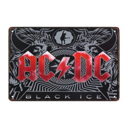plaque métal acdc