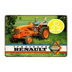 plaque metal agricole renault d 22