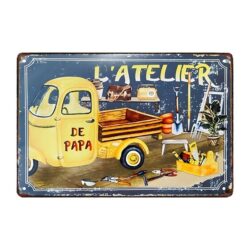 plaque métal atelier