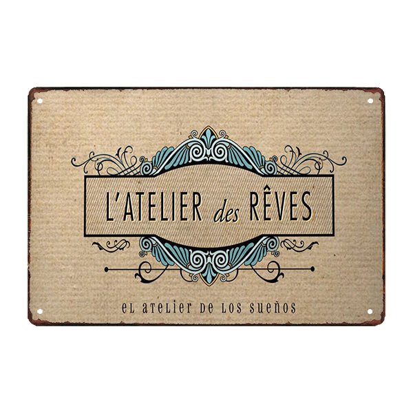 plaque-metal-atelier-des-reves plaque métal atelier des rêves
