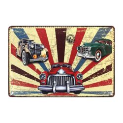 plaque métal auto vintage