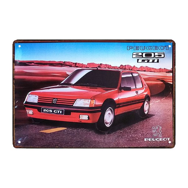 plaque-metal-automobile-205-gti plaque métal automobile 205 GTI