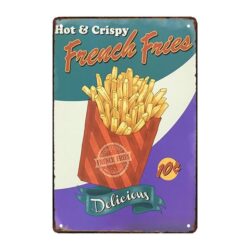 plaque métal baraque a frites