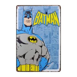plaque métal batman