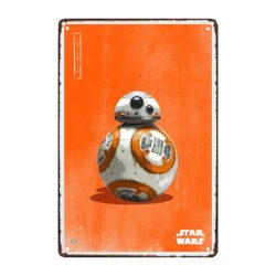 plaque métal bb8