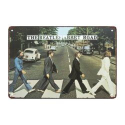 plaque métal beatles