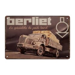 plaque métal berliet